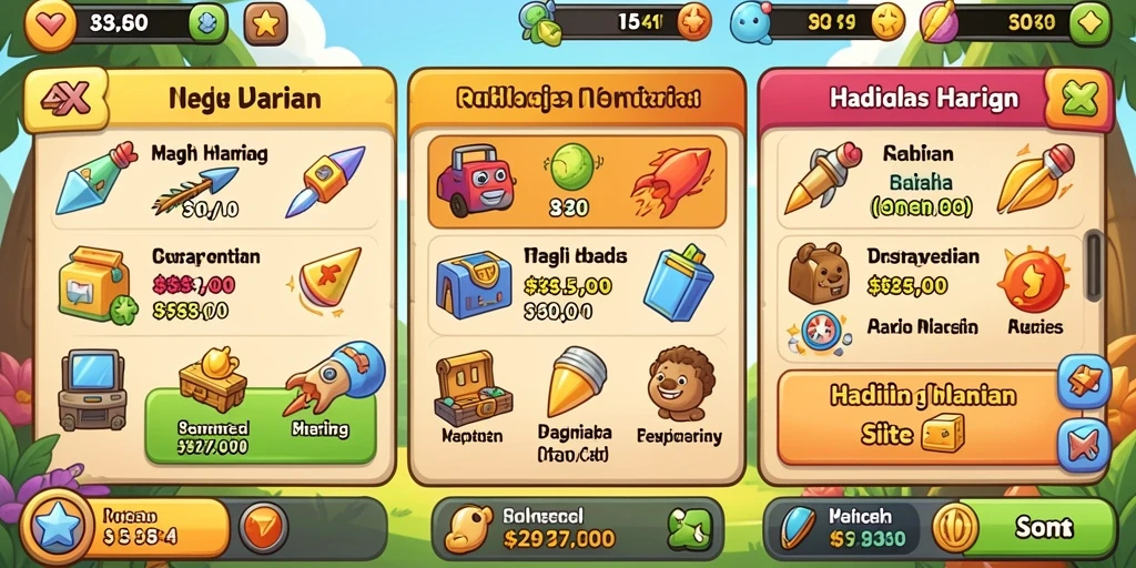 Hadiah menarik menunggu setiap pemain.