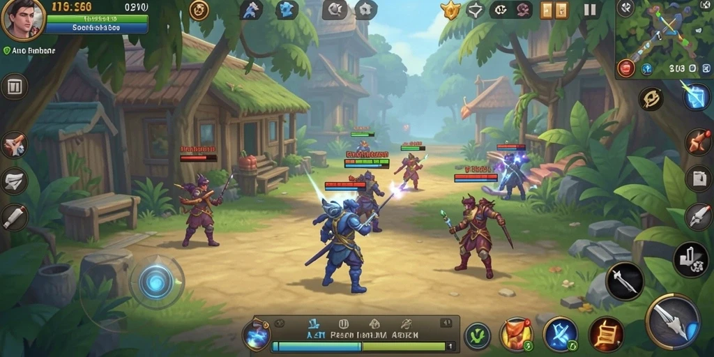 Screenshot aplikasi RR44 memperlihatkan level baru yang penuh tantangan.