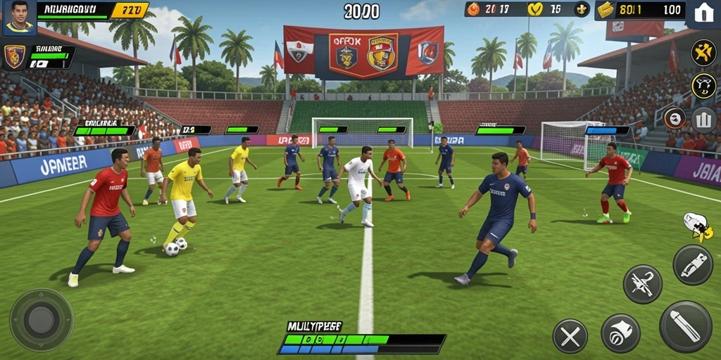 Tangkapan layar menampilkan mode multiplayer yang kompetitif.